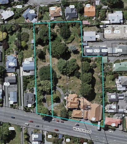Extent of setting, 47 Wai-Iti Road, Timaru. Image